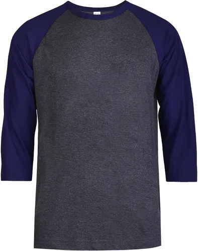 Vista 10 de TOP PRO Camiseta de béisbol casual con manga raglán 3/4 para hombre