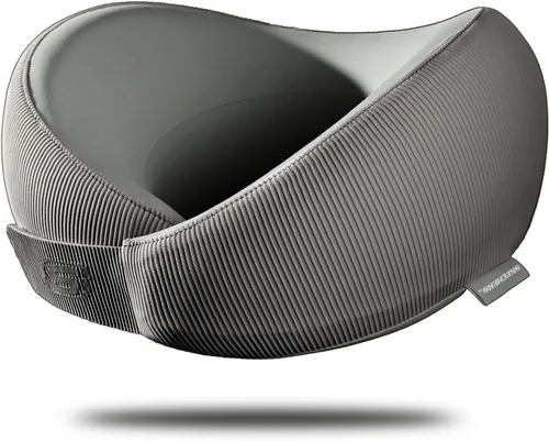 Vista 10 de Skechers Almohada de cuello de espuma viscoelástica, cómoda y transpirable, almohada de viaje para el cuello, avión para viajes, paseos en Negro