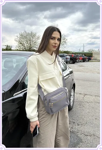 Vista 6 de DIHKLCIO Bolsos cruzados de nailon para mujer, monederos y bolsos de mano, bolsas de mensajero casuales para mujer, bolso cruzado negro impermeable