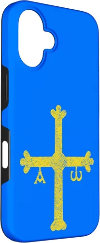 Vista 3 de Funda para iPhone 16 Asturias SPAIN FLAG OVIEDO GIJON VICTORY CROSS