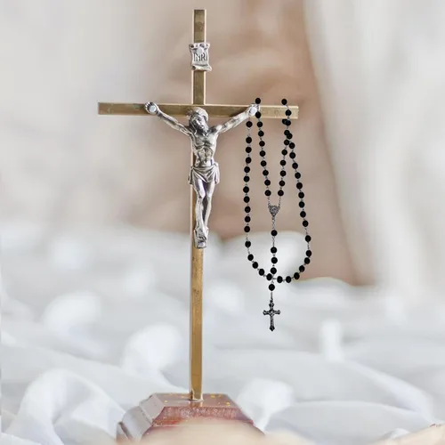 Vista 6 de First Communion Rosarys for Girls and Boys, RosaryBeads Catholic for Men, Women, Rosary Necklace as Gifts for Mother, Grandmother, Elders