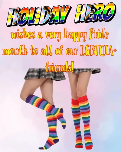 Vista 5 de Holiday Hero Rainbow Pride Socks! Put Some Color in Your Step - Several Varieties and Packages