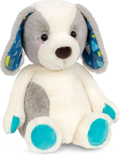 Vista 7 de B. toys Animales de peluche, Happy Hues Gerry Grey Hipopótamo, juguetes Hipopótamo Gris