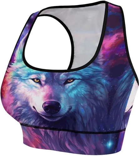 Vista 4 de AuHomea Brasier deportivo para mujer, con relleno, para entrenamiento, adelgazamiento, con brasier integrado, cuello en U, para fitness, correr, yoga