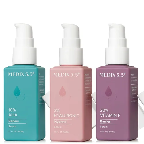 Vista 21 de MEDIX Gel exfoliante para el cuidado de la piel con ácido láctico 10% ácido glicólico y ácido láctico, suero exfoliante para cuerpo y cara AHA