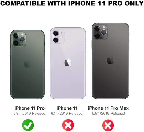 Vista 5 de Funda de flores para iPhone 11 Pro (5.8 pulgadas), patrón floral transparente y delgado, diseño femenino ultrafino, a prueba de golpes, parte