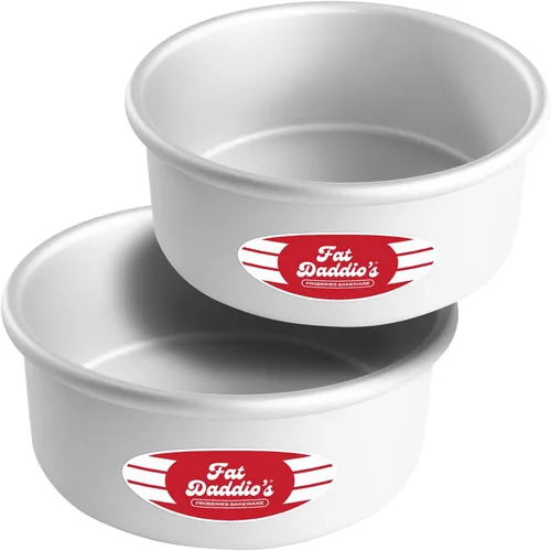 Vista 59 de Fat Daddio's Juego de moldes para pasteles redondos uniformes de aluminio anodizado de 4 niveles, profundidad de 2 pulgadas
