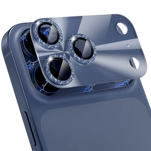 Vista 12 de Choiche - Protector de lente de cámara para iPhone 16 Pro/iPhone 16 Pro Max Full Camera Cover with 9H Tempered Glass Lens Screen Protector Metal