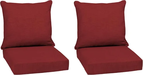 Vista 24 de Arden - Juego de cojines de asiento profundo para exteriores, 22x24, aguamarina