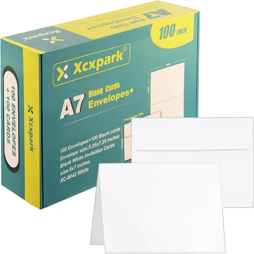Vista 24 de Xxcxpark 100 unidades de sobres de invitación imprimibles A6 4.75x6.5 pulgadas, sobres autoadhesivos de 120GSM de papel kraft marrón