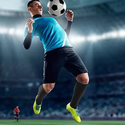 Vista 6 de Dingcooler Soccer Socks Football Socks for Adult Youth Kids, Knee High Cushioned Athletic Socks for Men & Women