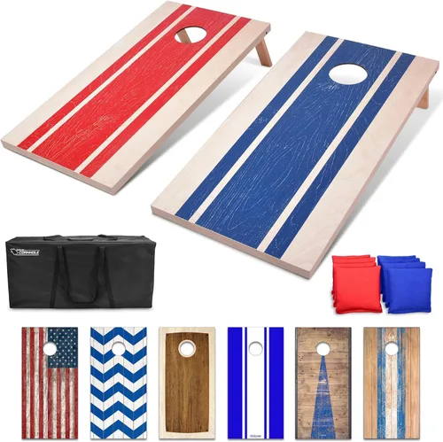 Vista 17 de GoSports Portable Cornhole Sets- Includes 2 Boards, 8 Bean Bags, Carry Case