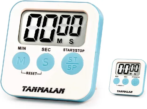 Vista 11 de Tanmalan Temporizador de Cocina para Cocina Alarma Fuerte, Pantalla Grande, Alarma Fuerte de Memoria Automática, Pantalla Grande, Botón Grande
