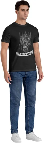 Vista 6 de Morbid Angel T Shirt Men's Summer Round Neck Trend Fashion Short Sleeve T Shirt Sports Fitness Cotton Shirt Tops