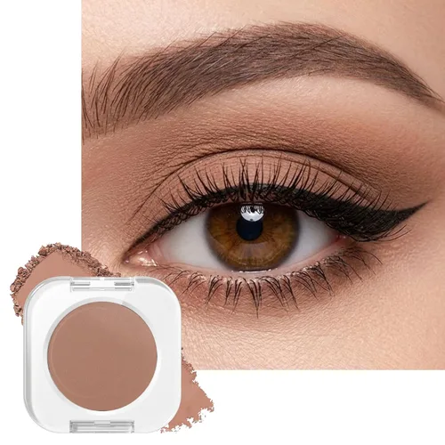 Vista 18 de Erinde Paleta de sombra de ojos blanca mate, sombra de ojos en polvo prensado blanco, ultra mezclable, color pigmentado, larga duración, base