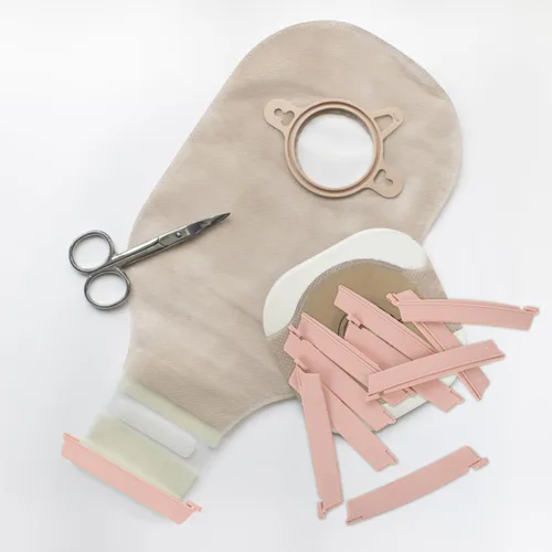 Vista 9 de Healifty 10 Uds. Ostomía Bolsa Clip Drenable Bolsa Abrazadera Cola Cierre Surefit A Prueba de fugas Colostomía Sellado Barras Postoperatorio