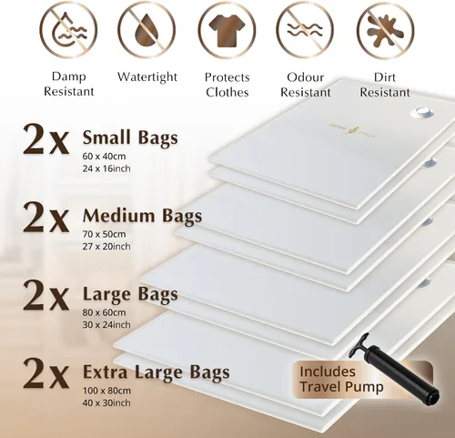 Vista 4 de Genie Space - Bolsas premium - Variedad - Paquete de 8