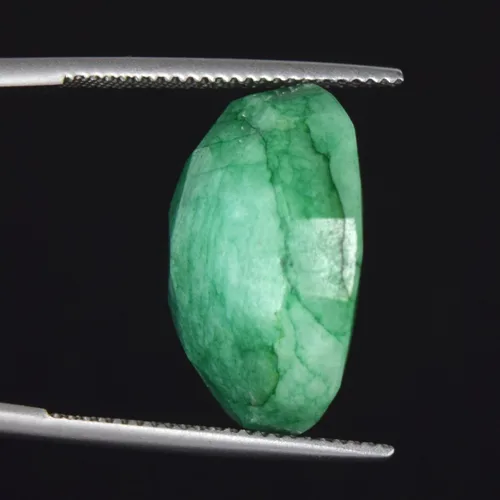 Vista 2 de Increíble 20.00ct. Corte ovalado verde esmeralda gemaEGL certificado colombiano Natural Gemstone de-032