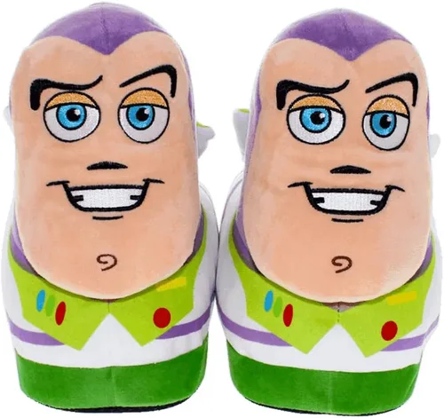 Vista 10 de Happy Feet - Pantuflas con licencia oficial de Disney y Pixar, pantuflas figurales para hombres, mujeres, niños, como se ve en Shark Tank