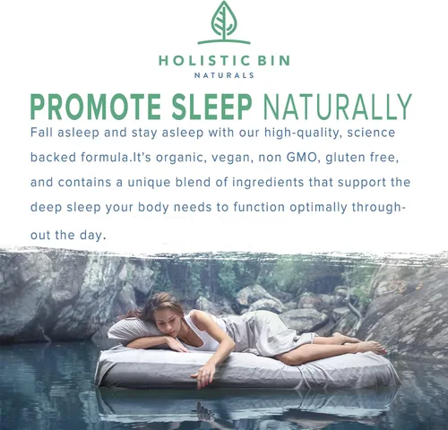 Vista 2 de Holistic Bin Circadian Sleep Aid Ayudas para dormir totalmente naturales respaldadas por la ciencia para adultos No aturdido y sin hábito que