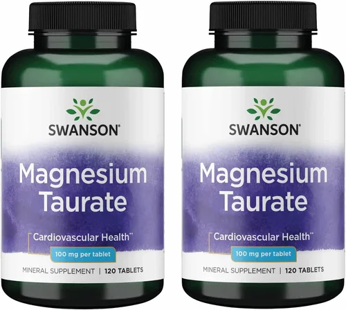 Vista 9 de Swanson Suplemento de apoyo óseo y muscular de taurato de magnesio para adultos activos que buscan magnesio diario - 100 mg por tableta