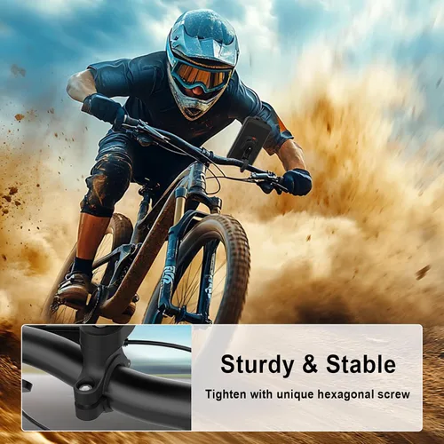 Vista 7 de Soporte para teléfono de bicicleta, resistente al agua, para motocicleta, con visera solar, cubierta para lluvia, pantalla táctil sensible