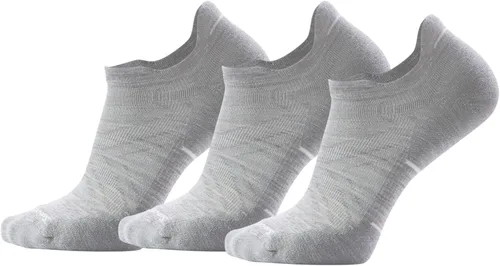 Vista 6 de Smartwool Calcetines de tobillo bajo con amortiguación específica para correr para hombre GRIS (MEDIUM GRAY)