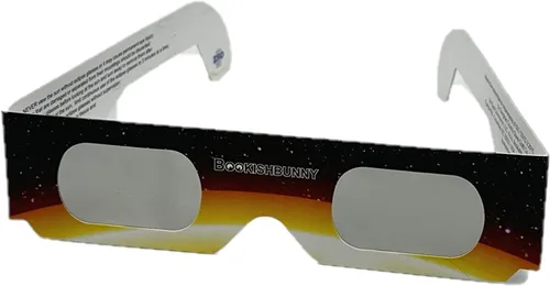 Vista 7 de Bookishbunny 50 pares solares de los espectadores del eclipse de las gafas de papel de la visión del sol ISO certificó diversos patrones