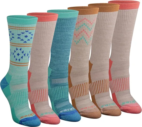 Vista 10 de Dickies Women's Dri-Tech Fashion Moisture Control Crew Socks (6, 12 Pairs)