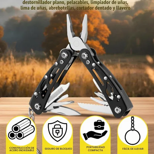 Vista 4 de Lasnten 6 Piezas Alicates Pequeños Multiherramienta, Regalos de Navidad para Hombres Alicates Pequeños Multiherramienta de Acero Inoxidable Mini