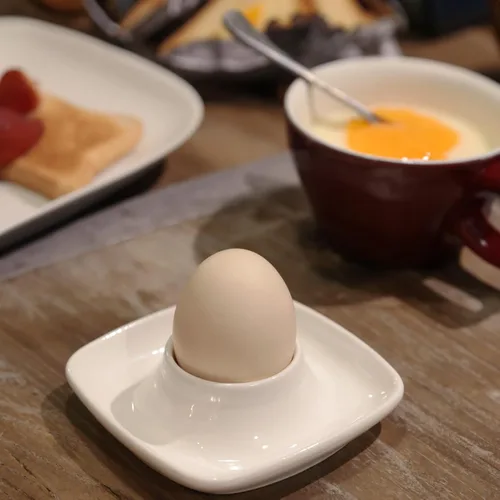 Vista 8 de Ceramics - Juego de 6 tazas de huevo blanco para huevos duros