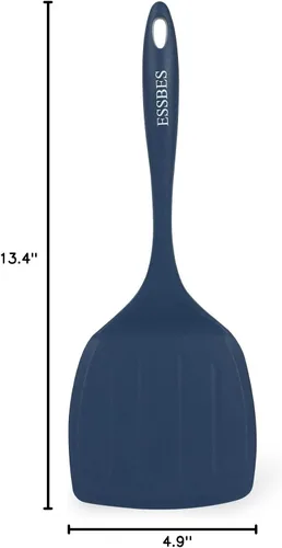 Vista 8 de Espátula de silicona extra grande resistente al calor de 600 °F, antiadherente, flexible, utensilios aptos para lavavajillas, sin BPA, agarres