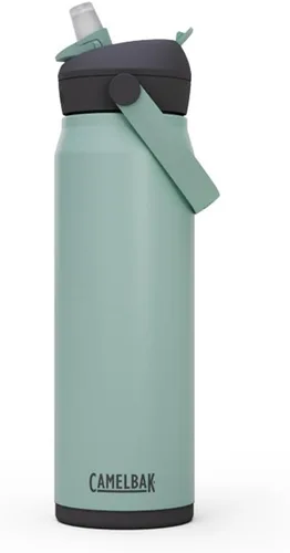 Vista 54 de CamelBak - Thrive - Botella de agua con tapa y pajilla, 20 onzas - Aislante de acero inoxidable, color negro
