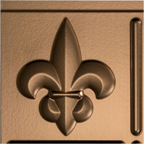 Vista 11 de FASÄDE Fleur-de-lis - Panel decorativo de vinilo decorativo para salpicaduras de 18 x 24 pulgadas en cobre piedra lunar (paquete de 5)