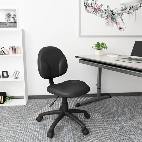 Vista 2 de Boss Office Products Silla de trabajo Dimond sin brazos en negro