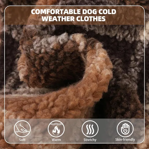 Vista 32 de PUPTECK Sudadera con Capucha para Perro Sudadera para Cachorro Suéter Cálido para Perro Ropa de Invierno Abrigos para Clima Frío para Perros Negro