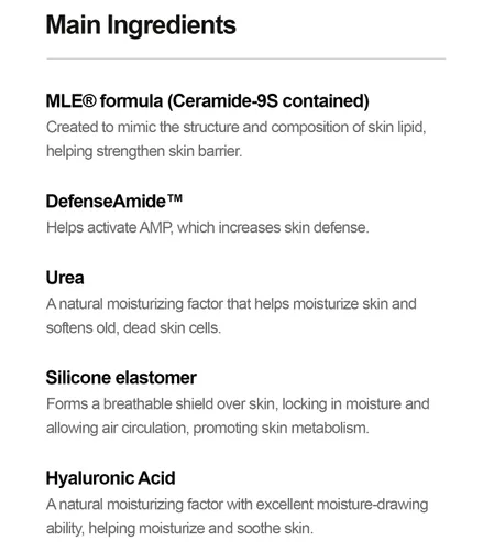 Vista 9 de ZEROID Crema Richenic con urea al 5% Cuidado intensivo de la piel para pieles secas y desordenadas Hidratante facial coreano Loción cutánea
