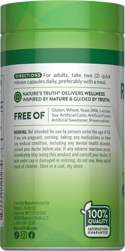 Vista 7 de Nature's Truth Rhodiola Rosea 120 Cápsulas Suplemento de extracto sin OMG y sin gluten