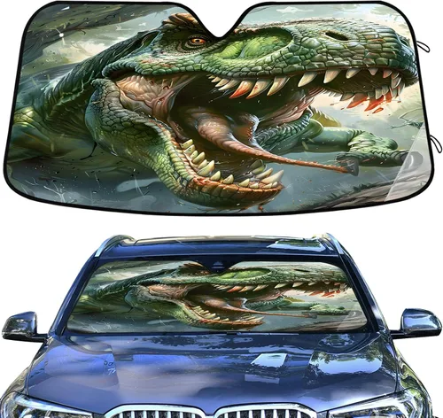 Vista 37 de Parasol para parabrisas de automóvil de tiburón para ventana delantera, accesorios interiores para automóvil SUV