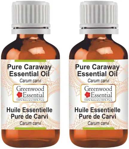 Vista 10 de Greenwood Essential Aceite esencial de alcaravea pura (Carum carvi) con cuentagotas de vidrio destilado al vapor 0.2 fl oz (0.16 oz)