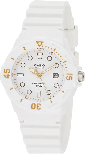 Vista 3 de Casio MDV106 Series Unisex Analog Watch 200M WR Stainless Steel Case Resin Band 2 Hand Analog (HR, Min, SEC) Date Display Screw Down