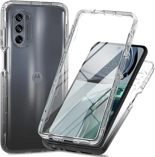 Vista 47 de Funda para Google Pixel 6A, funda a prueba de golpes con protector de pantalla para Google Pixel 6A 5G G1AZG GX7AS GB62Z GB17L, color negro