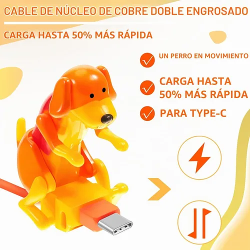 Vista 3 de Frienda - 2 piezas de cable de carga para perros, regalos de temporada de graduación, cable USB para mascotas con transmisión de datos