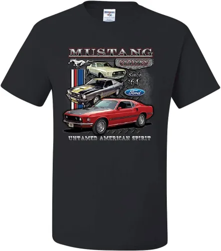 Vista 7 de Ford Mustang Classics Camiseta Muscle Car Untamed American Spirit