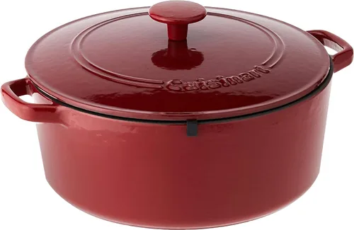 Vista 29 de Cuisinart Freidora de pollo de hierro fundido de 12 pulgadas con tapa, capacidad de 4.5 cuartos de galón, interior esmaltado de porcelana, apta
