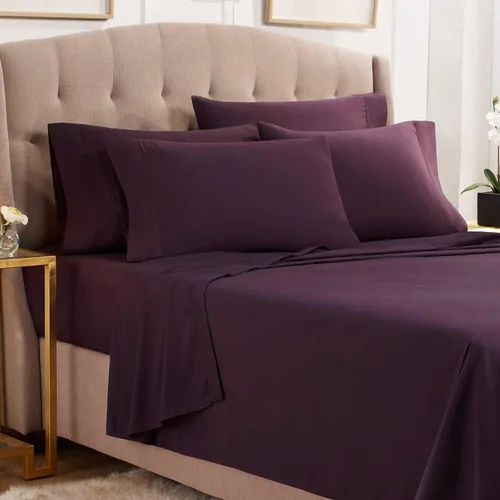 Vista 27 de Empyrean Juego de sábanas individuales - 110 GSM 4 piezas de sábanas para cama individual, sábanas de tamaño individual doble cepillado, sábanas