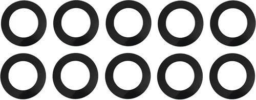 Vista 7 de Anillos de plástico de 10 pulgadas, anillo de luz empotrado para luces de lata, accesorio de iluminación multicolor en blanco o negro