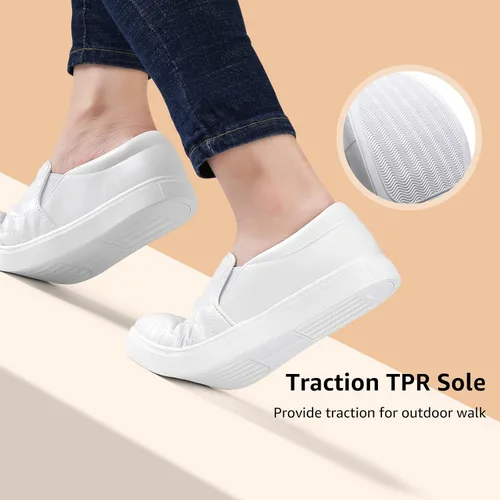 Vista 5 de STQ - Mocasines para mujer de espuma viscoelástica, fáciles de poner, cómodos, zapatos para otoño