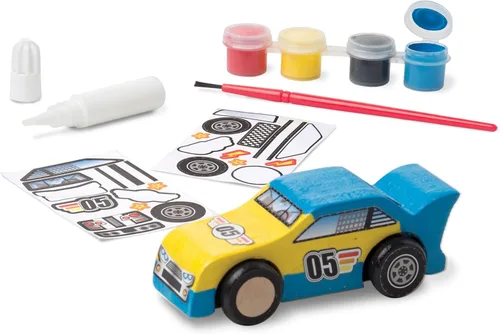 Vista 6 de Coche de carreras DYO de Melissa & Doug.