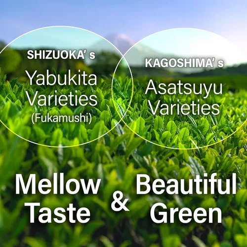 Vista 4 de YAMASAN KYOTO UJI Té verde japonés Sakura Sencha Hoja suelta 2.8oz Té verde sencha con sabor a flor de cerezo japonés, mezclado con hojas